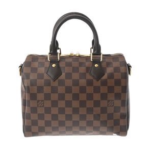 Louis Vuitton Damier Speedy Bandouliere Brown Canvas Handbag